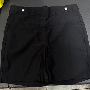 Rafaella Black High Waist Women Shorts